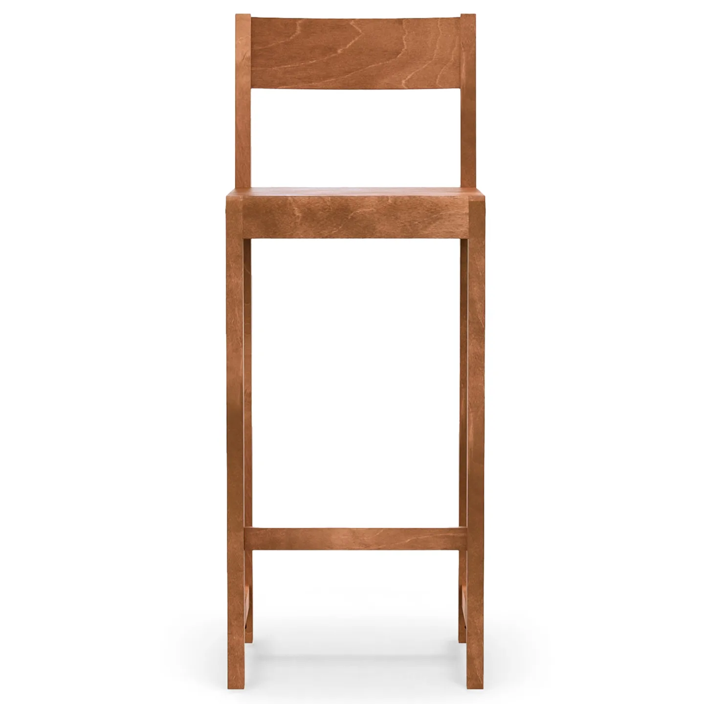 Frama - Bar Chair 01 – Warm Brown Birch – H76 - Barstolar - Frama Studio - Träfärgad - Trä