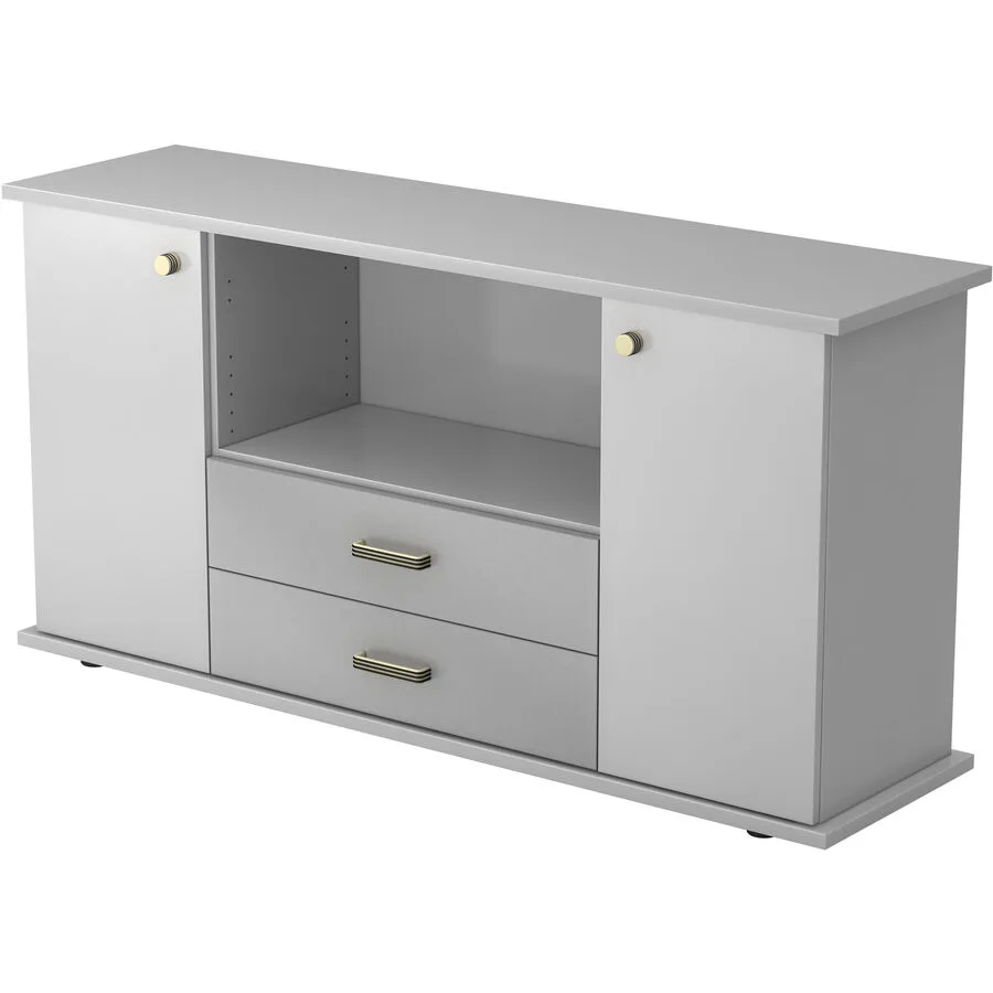 Sideboard Office Grau Holzwerkstoff B 166.1 H 84 cm