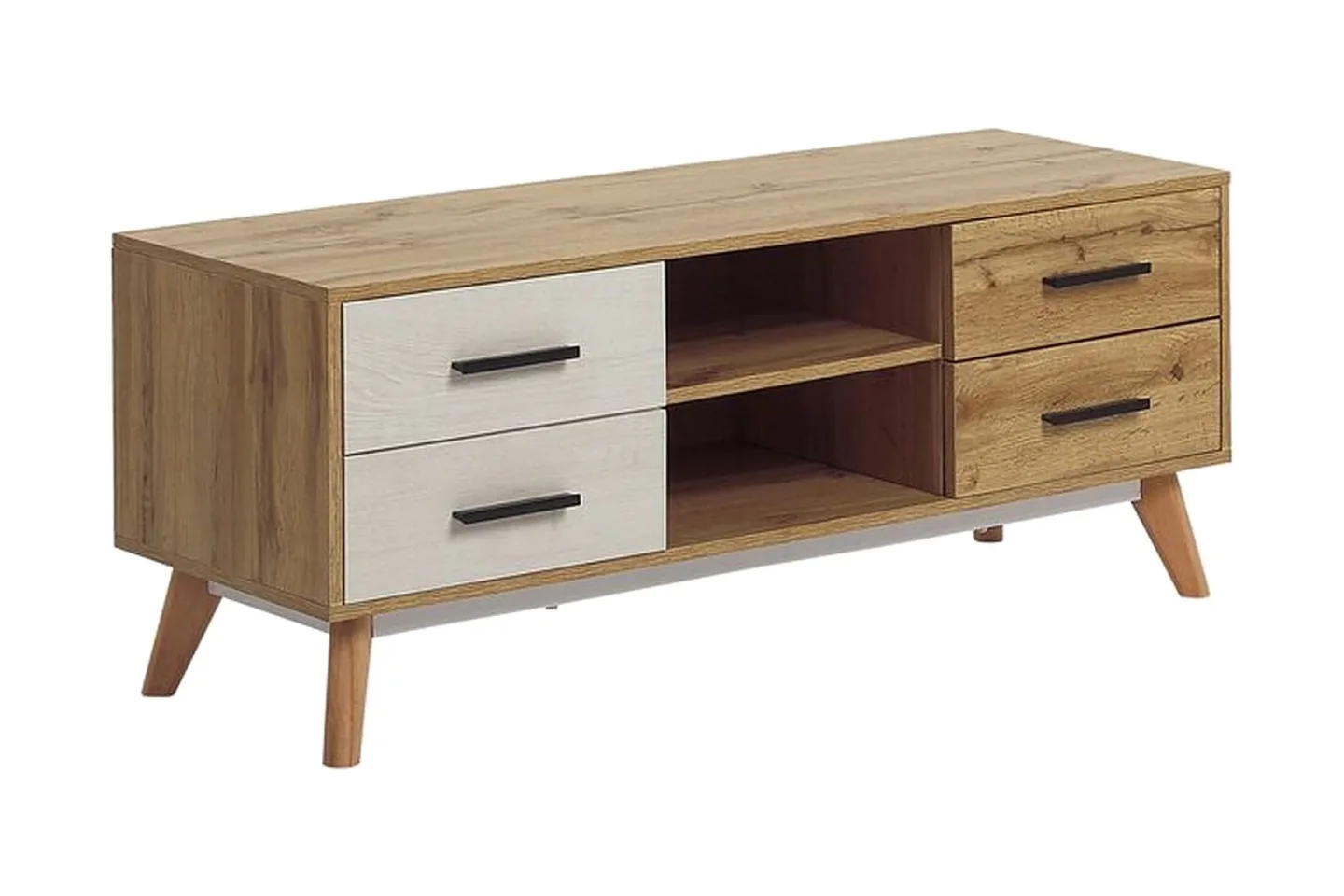 Poblat TV-bänk 120 cm - Vit
