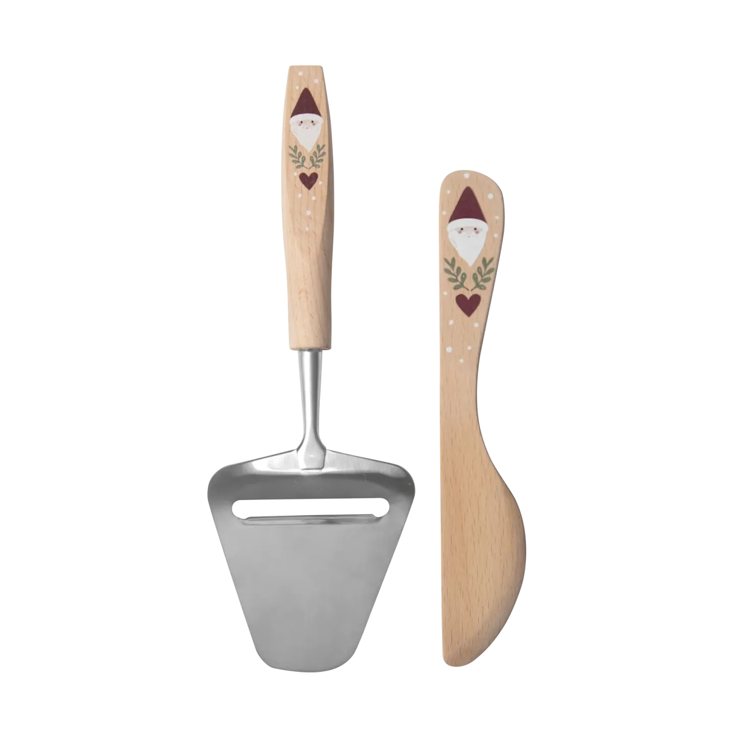 Pluto Design Santa Buttermesser und Käsehobel 2-teilig Beige