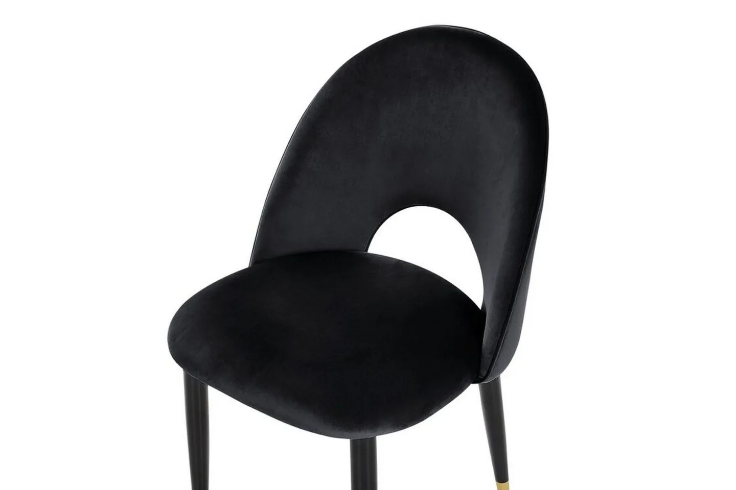 Tavernes Sammetsstol 2-pack - Svart