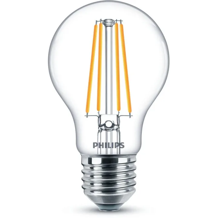 Leuchtmittel Philips Glas E27 8.5 W - Farbe: Transparent - LED - Lichtfarbe: Extra warmweiss - LED Leuchtmittel