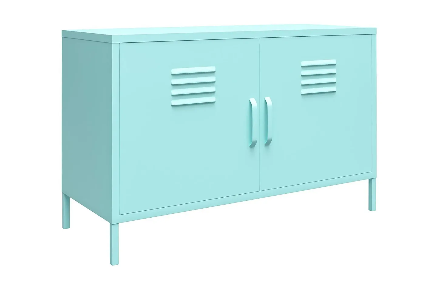 Cache Skänk 100x40 cm 2 Dörrar Mint - Novogratz