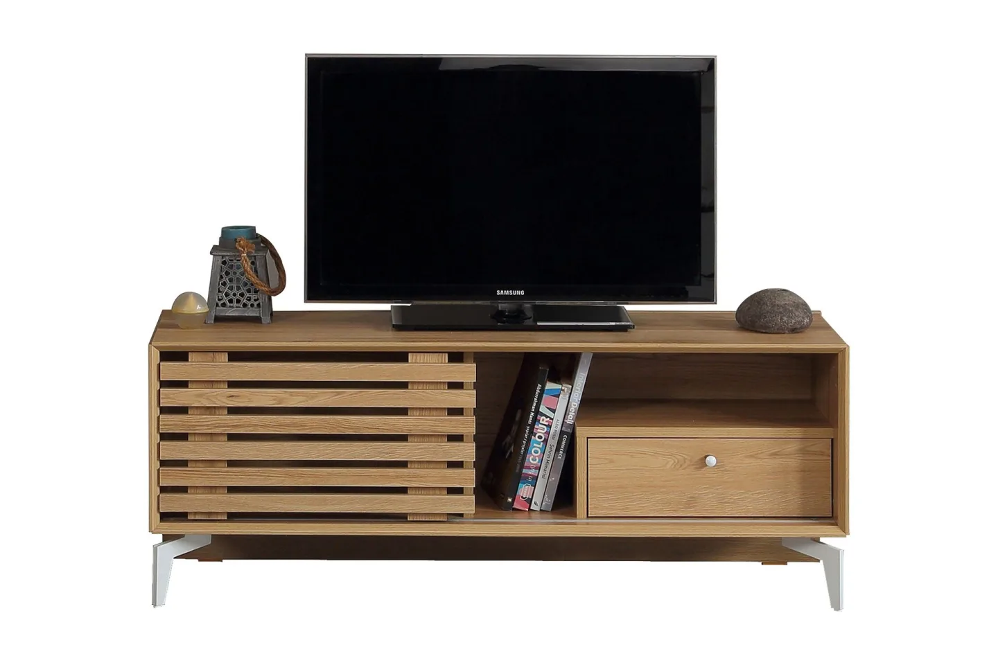 Comfortale Tv-bänk 100 cm - Grå Trä