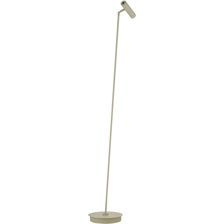 Stehlampe Tom Pro Weiss Metall 137 cm - Farbe: sand - LED - Lichtfarbe: Extra warmweiss - Helles Neutralweiss - LED Energiesparlampen