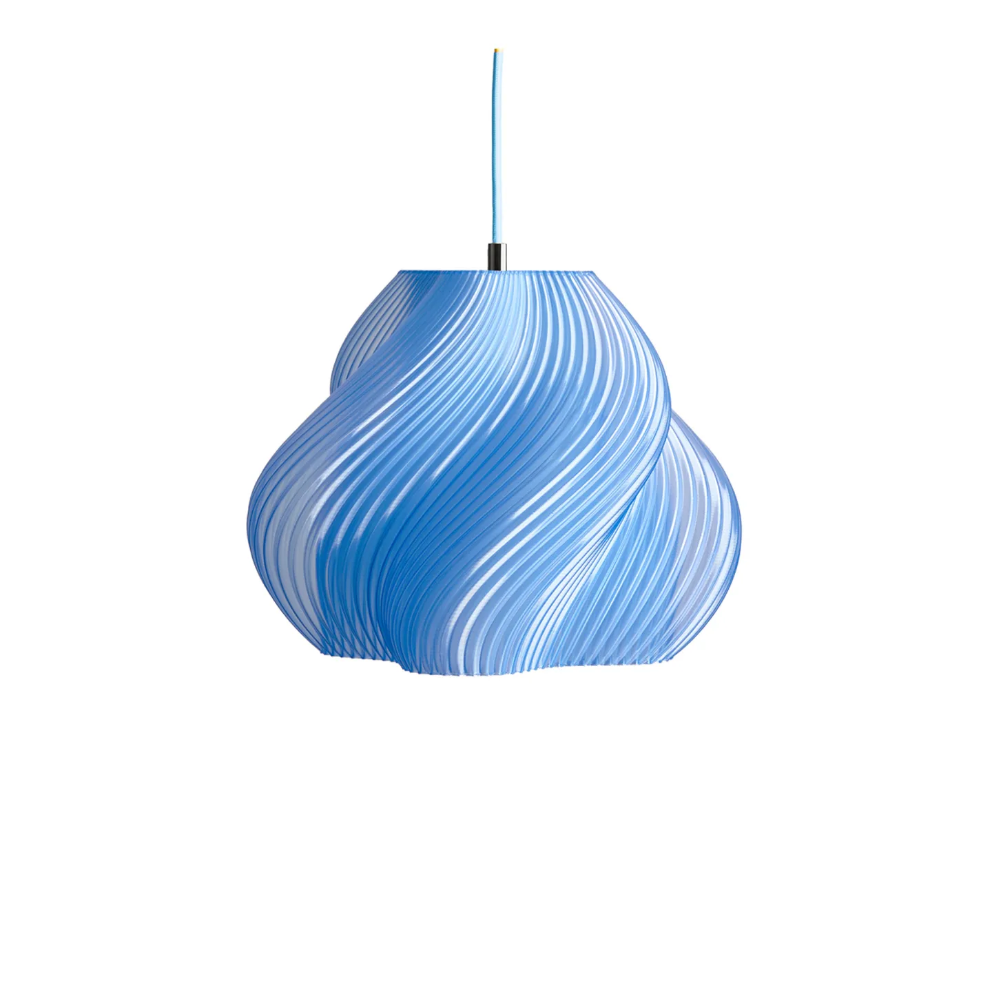 Crème Atelier - Soft Serve 02 pendellampa Chrome Blueberry Sorbet - Pendellampor - Blå - Plast