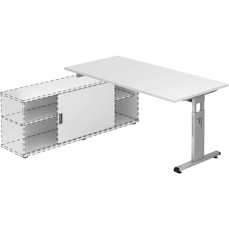 Schreibtisch Office weiss Holzwerkstoff B 160 T 80 cm