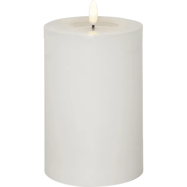 Star Trading - LED Blockljus Flamme Flow Big - Batteriljus - Vit