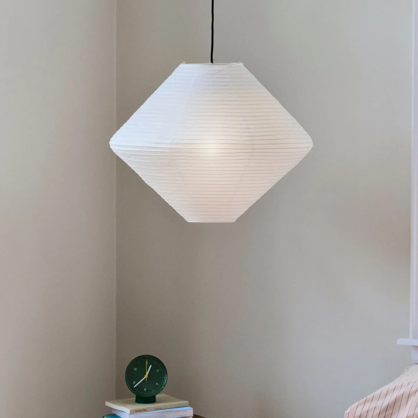 HAY Paper Shade Diamond lampskärm Classic white, Ø60 cm