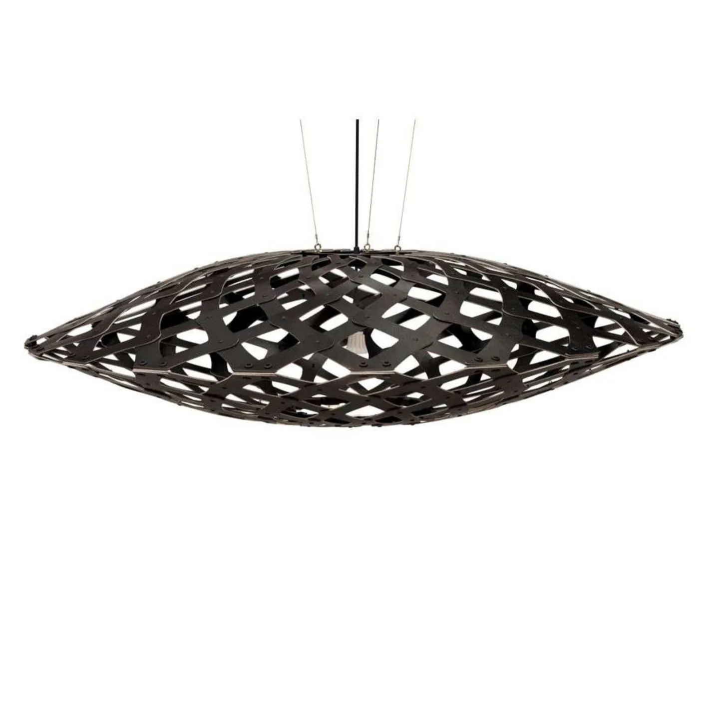 Flax Pendel Ø150 Svart 2 Sider - David Trubridge - Stue - Bambus