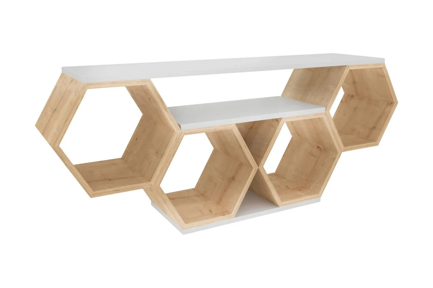 Rinorea Tv-bänk 140x55,5 cm - Vit