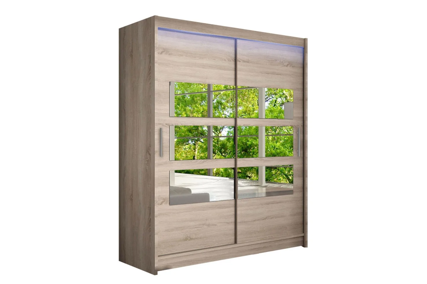 Leila Garderob med Spegel 150x200 cm - Beige
