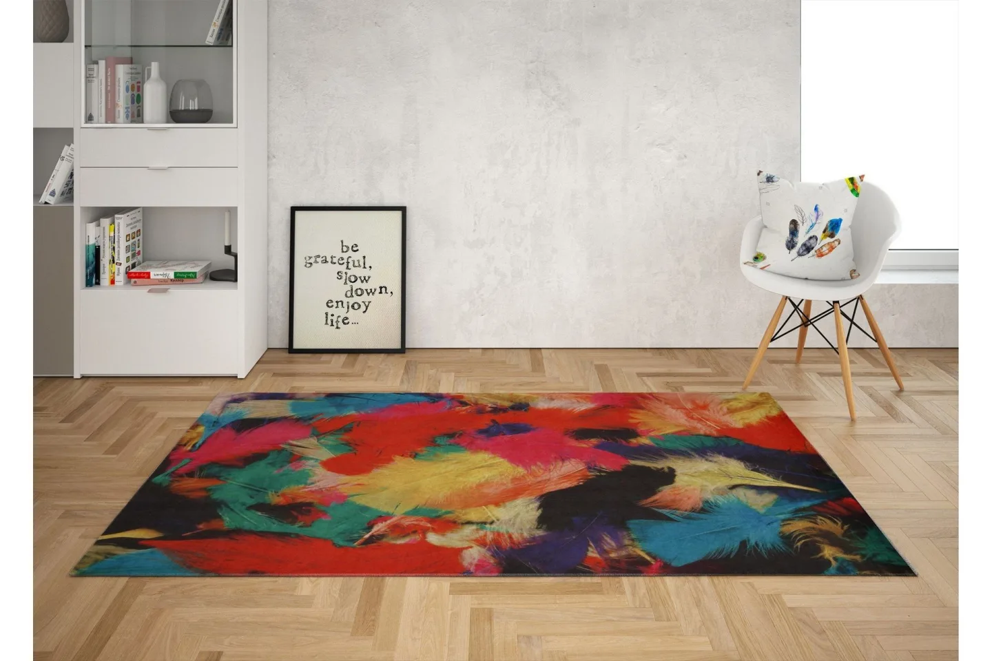 Gulhan Matta 160x230 cm - Flerfärgad