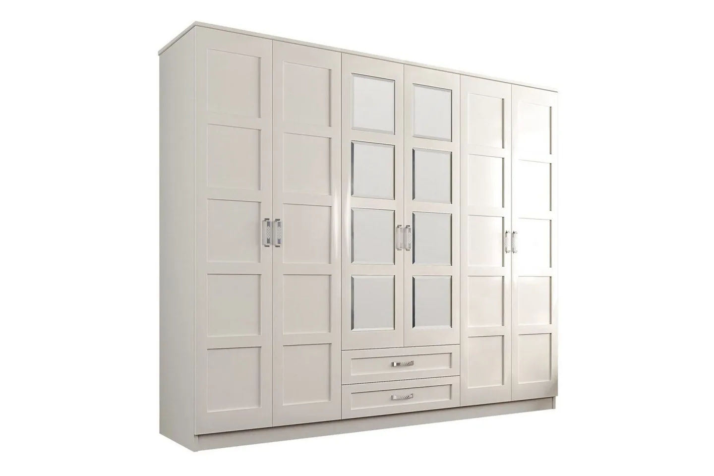 Zyricon Garderob 210x184 cm - Vit