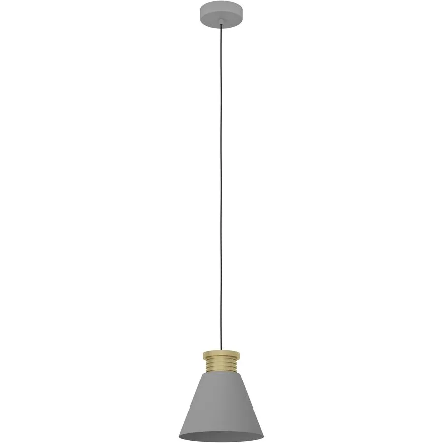 Eglo Pendellampe Twicken Gold/Grau Stahl 22 cm 110 cm