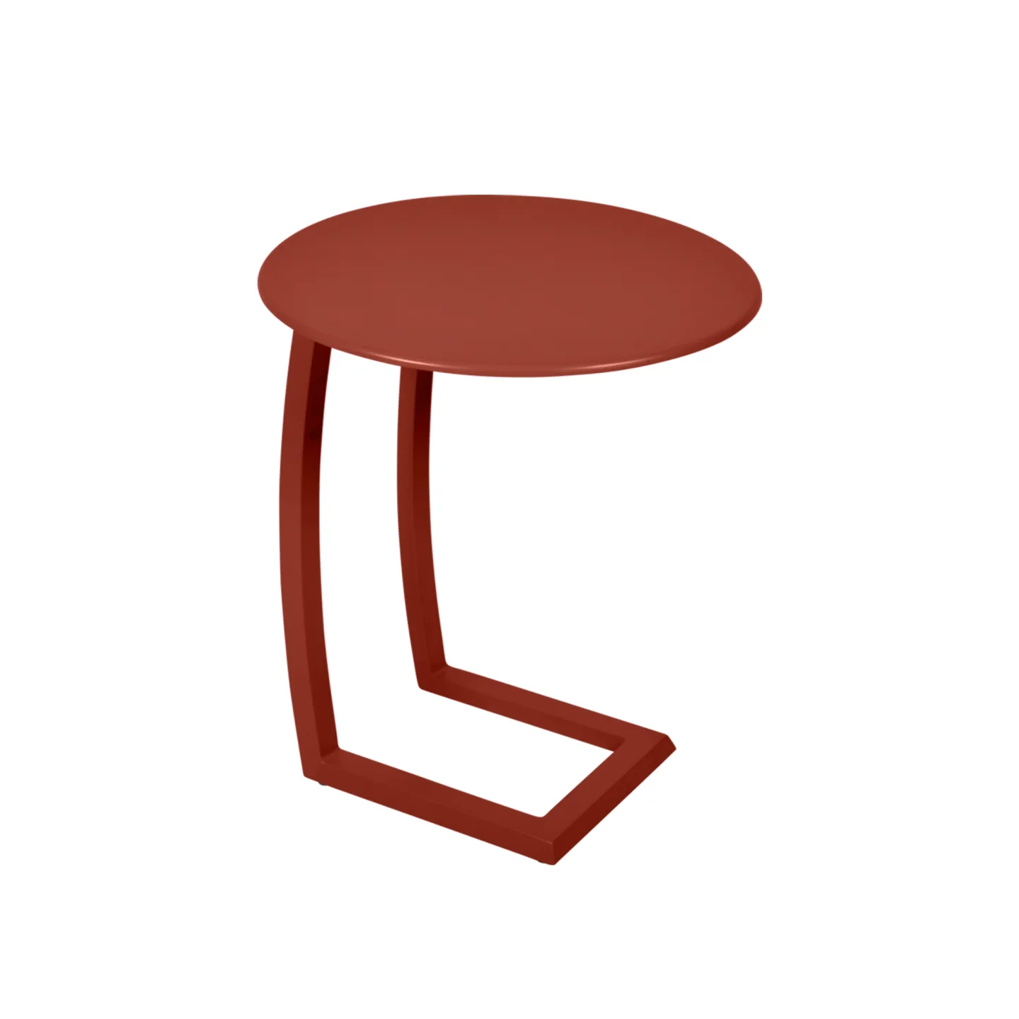 Fermob - Alizé Offset Low Table Red Ochre - Småbord och sidobord utomhus - Pascal Mourgue - Röd - Metall