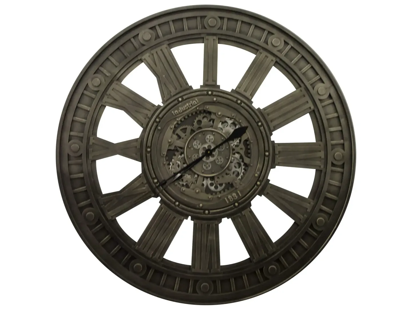 Decofinder Wanduhr Grau D: 117 cm | Schubiger Möbel