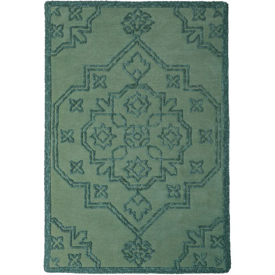 Teppich Sabelia Blau Wolle/Polyester 160 x 230 cm