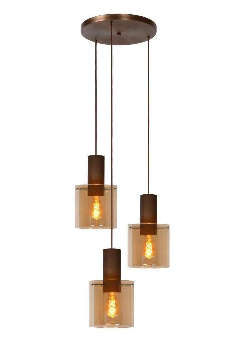 Lucide - Toledo Ø50 - Taklampa - Amber