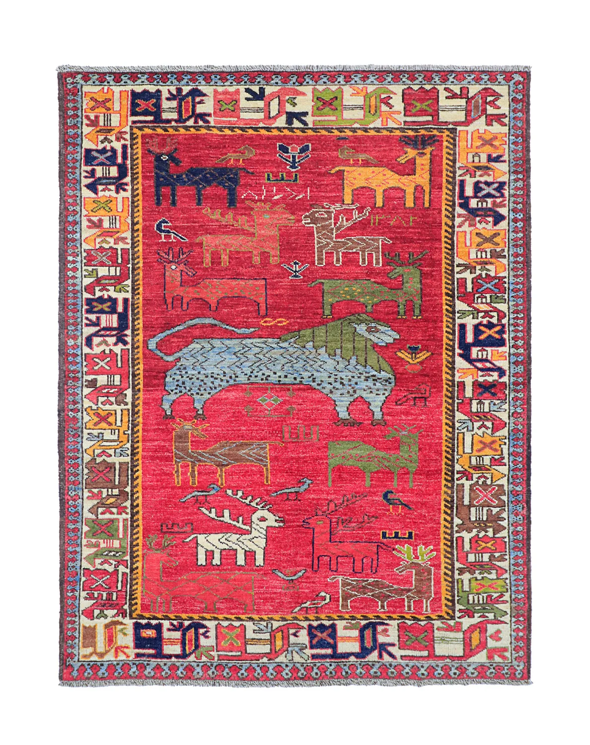 Orientalsk Teppe - Tribal Hand Knotted - 148 x 199 cm (Størrelse: 148 x 199 cm)