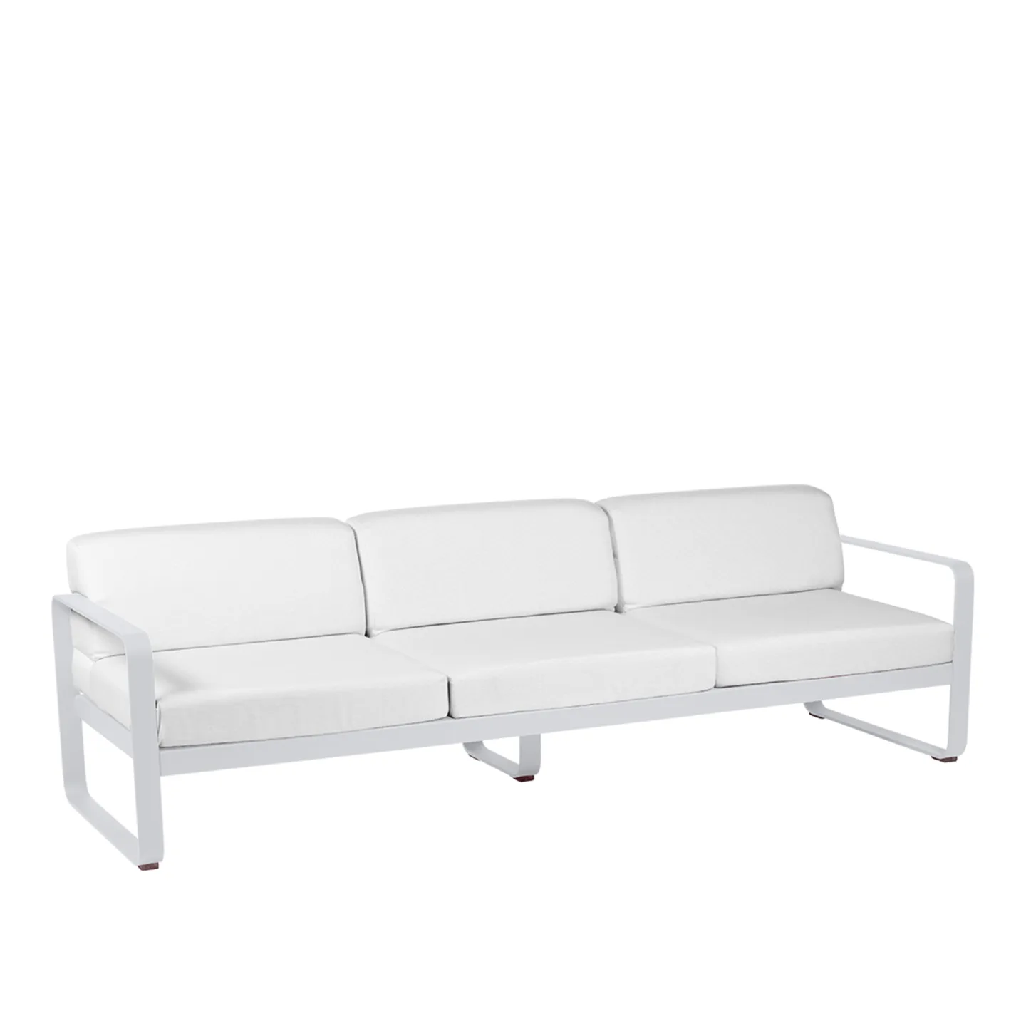 Fermob - Bellevie 3 Seater Sofa Off-White Cushions, Cotton White - Soffor utomhus - Pagnon & Pelhaître