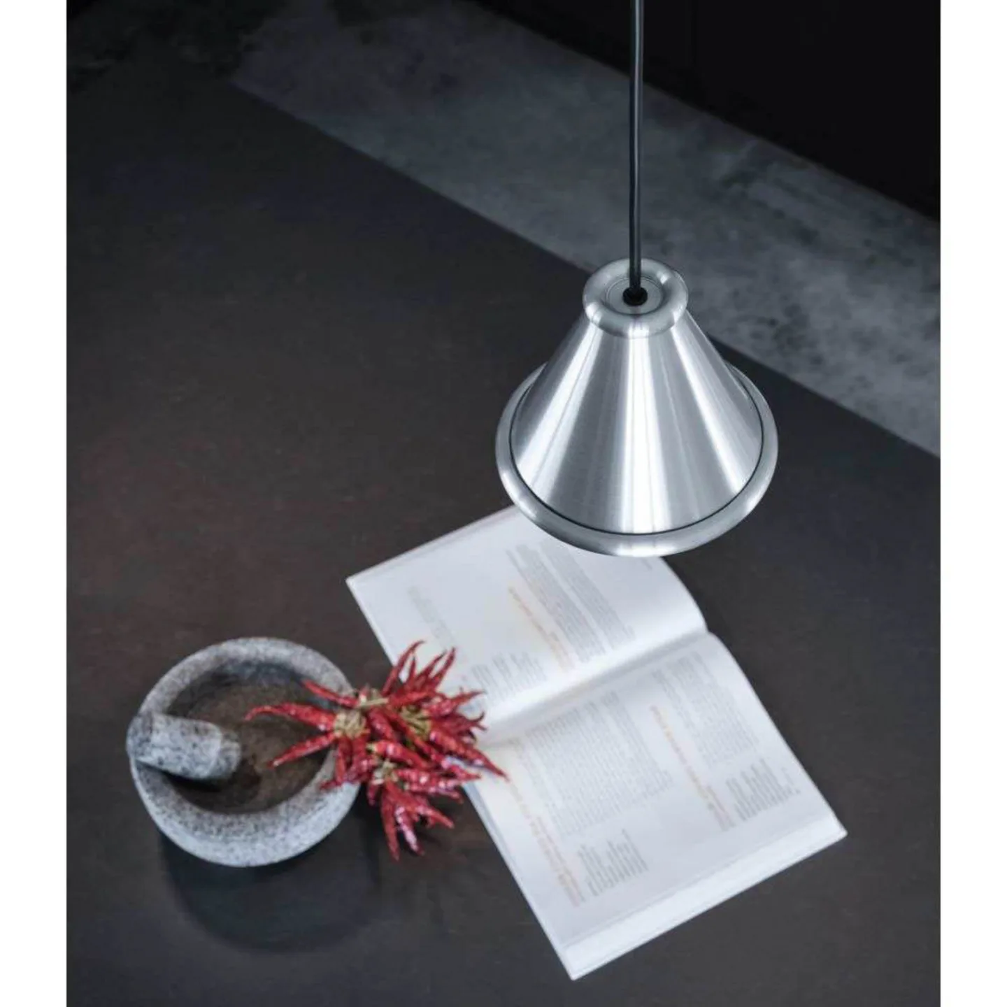 Belle Pendelleuchte Ø15 Brushed Aluminium - Belid - Esszimmer - Metall