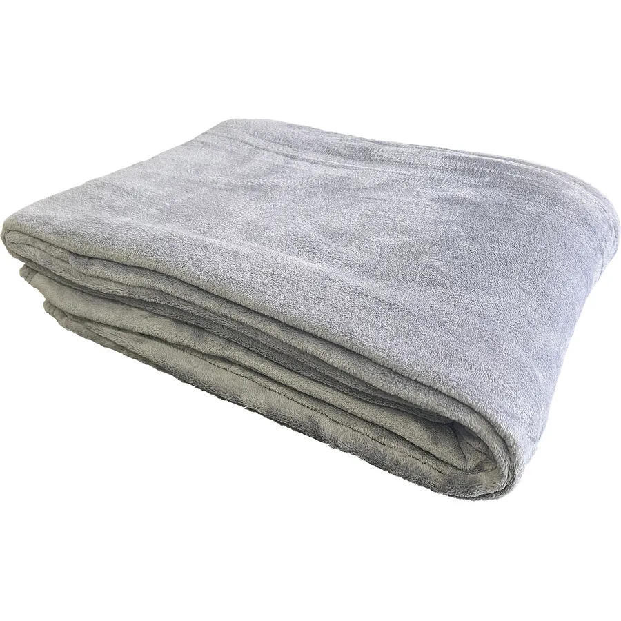 Wohndecke Coral silber Polyester 200 x 240 cm