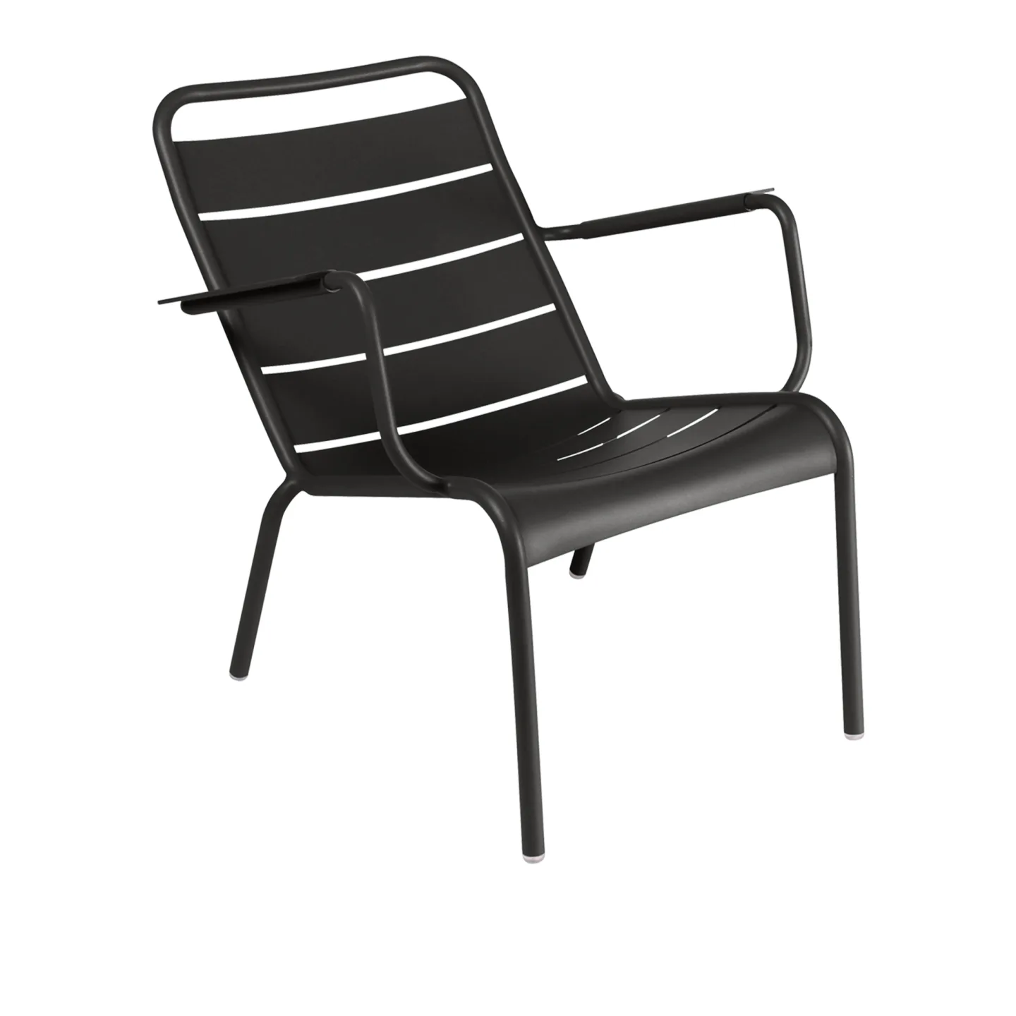 Fermob - Luxembourg Low Armchair - Liquorice 42 - Fåtöljer utomhus - Frédéric Sofia