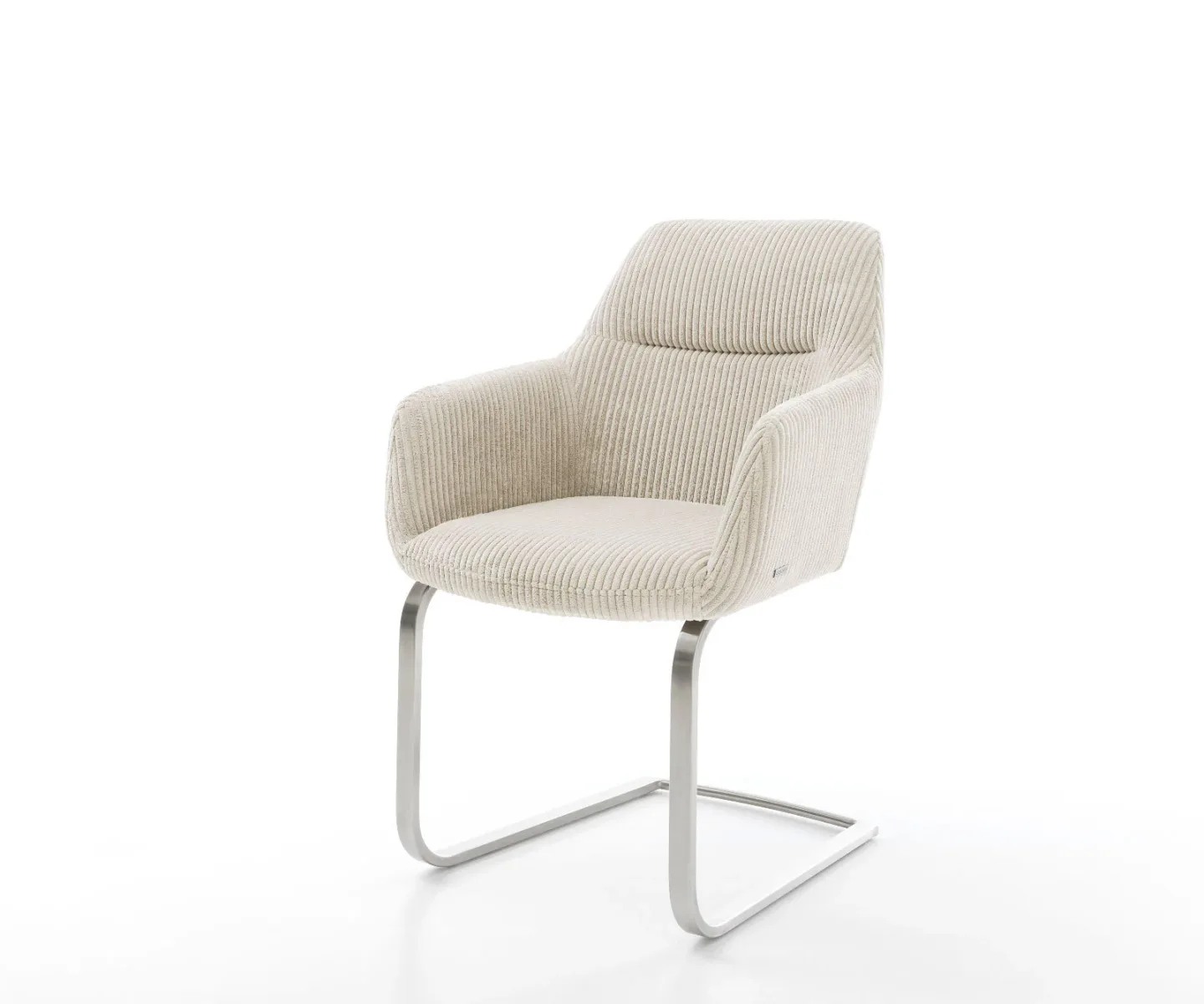 Freischwinger Pejo-Flex Cord Beige Freischwinger flach Edelstahl Taschenfederkern