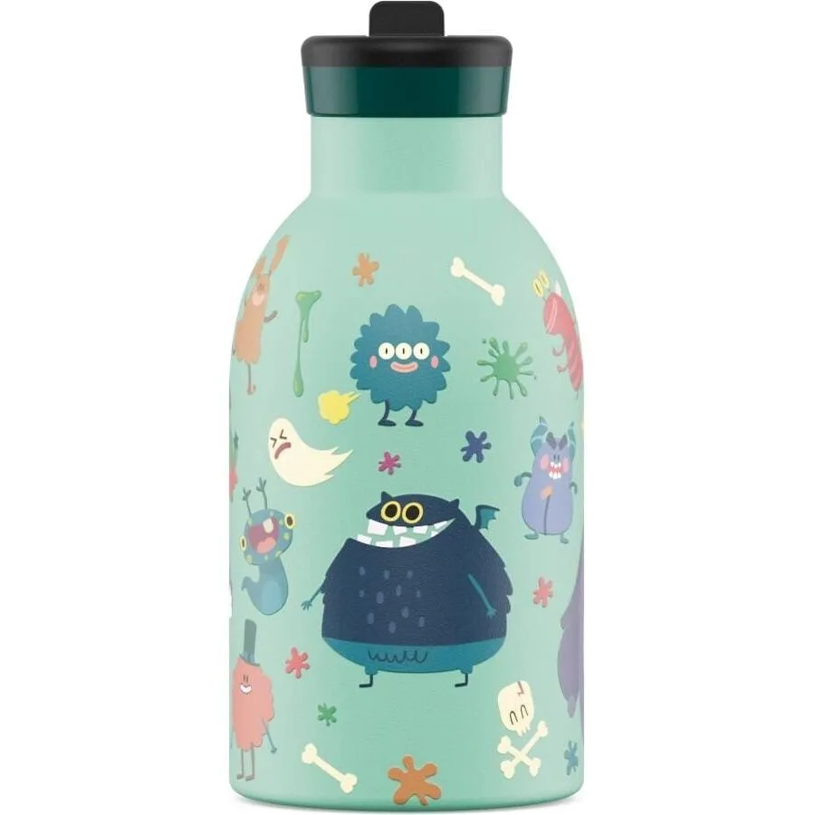Thermosflasche 24 Bottles Spooky Friends Edelstahl H 16.5 cm 330 ml