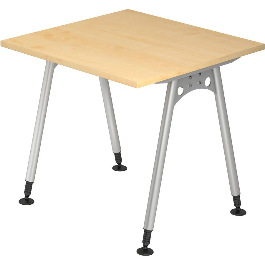 Schreibtisch Office Ahorn Holzwerkstoff Höhenverstellbar B 80 T 80 cm