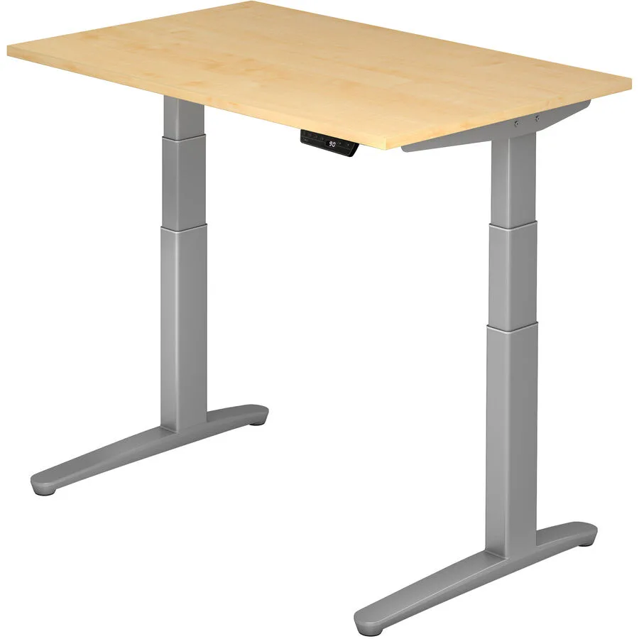 Schreibtisch Office Ahorn Dekor Holzwerkstoff Höhenverstellbar B 120 T 80 cm