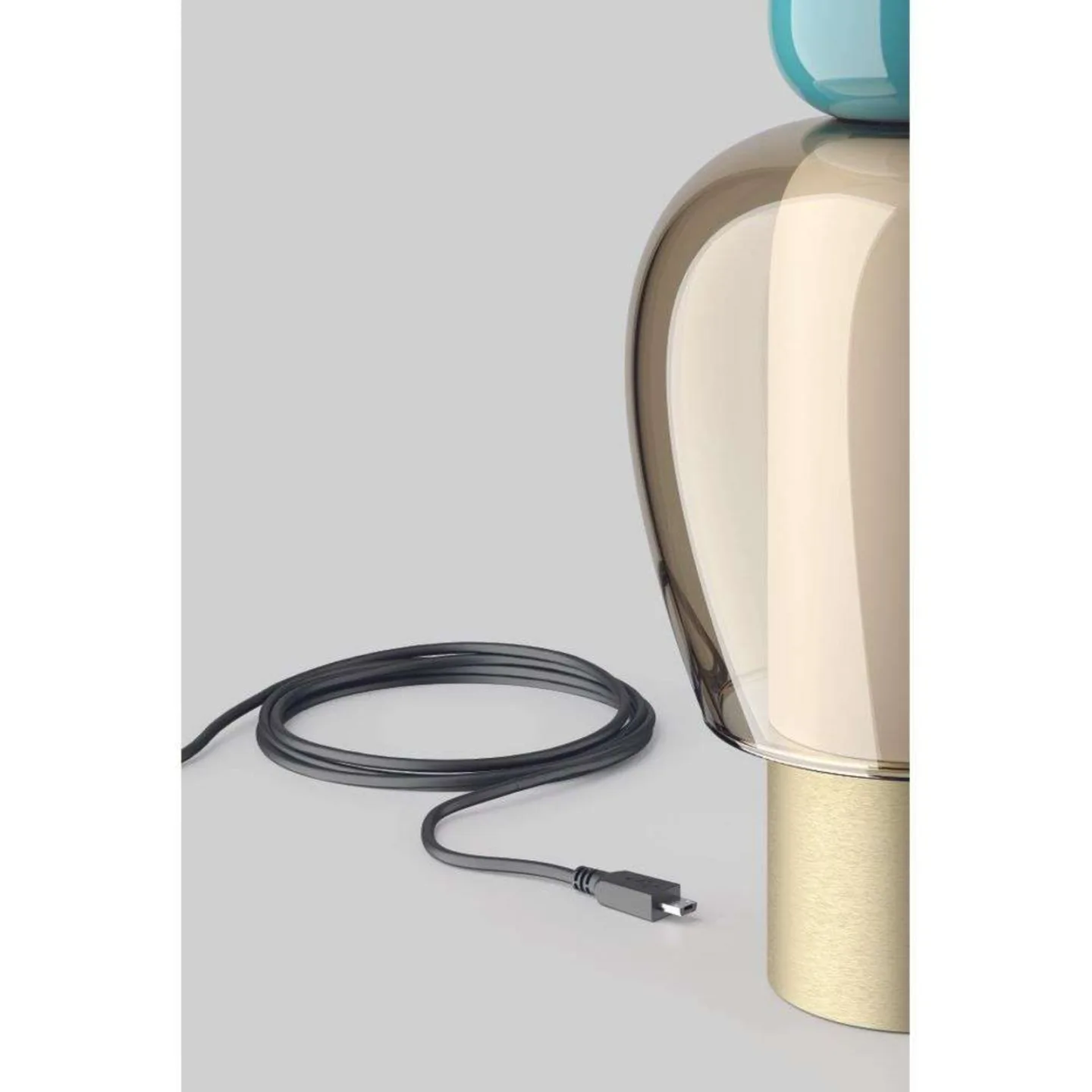 Easy Peasy ToGo bordlampe, rosa/grå/bronse, 24 cm - Lodes - Metall