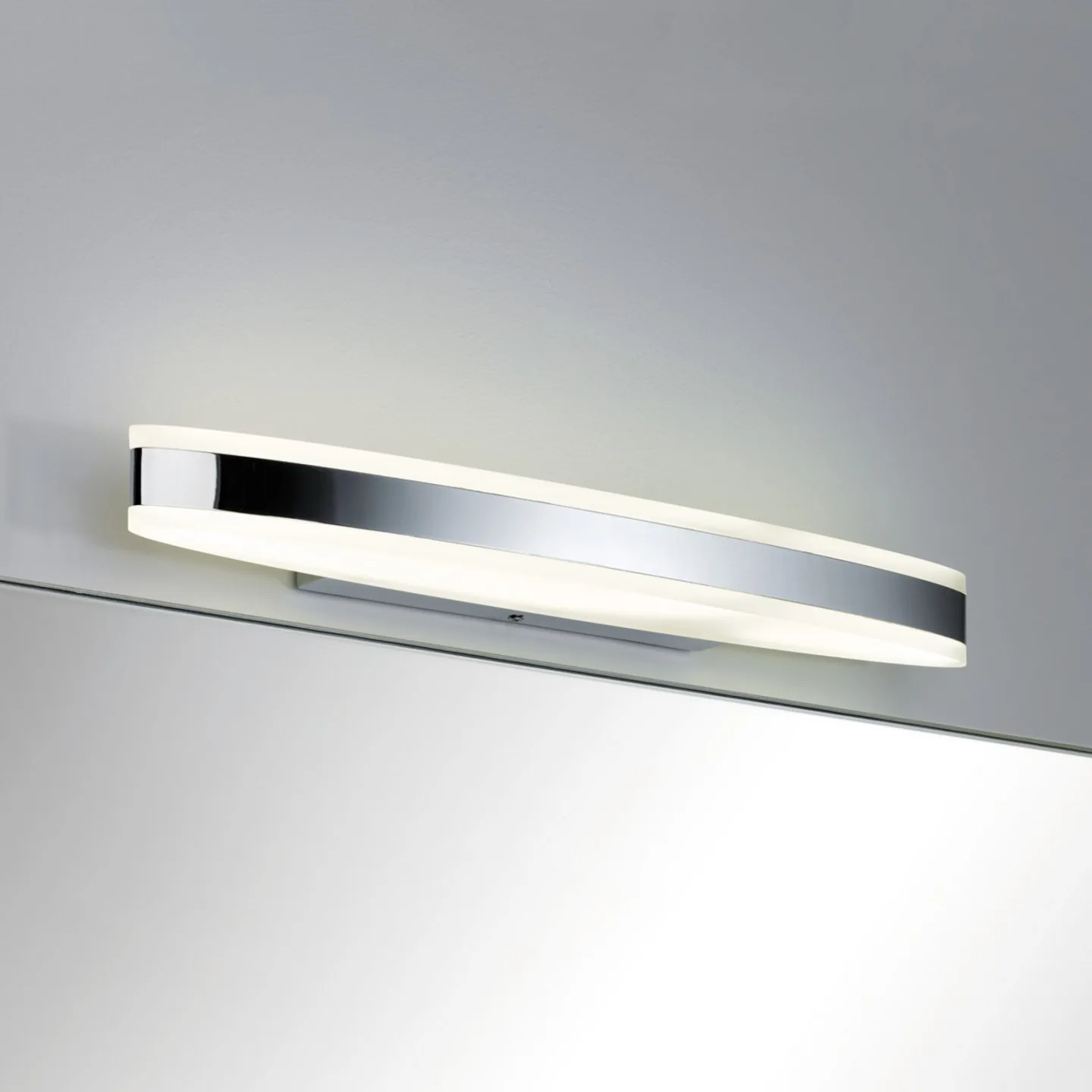 Kuma LED Wandleuchte 9W IP44 Chrom/Weiß - Paulmann - Badezimmer - Modern - Metall - Eckig