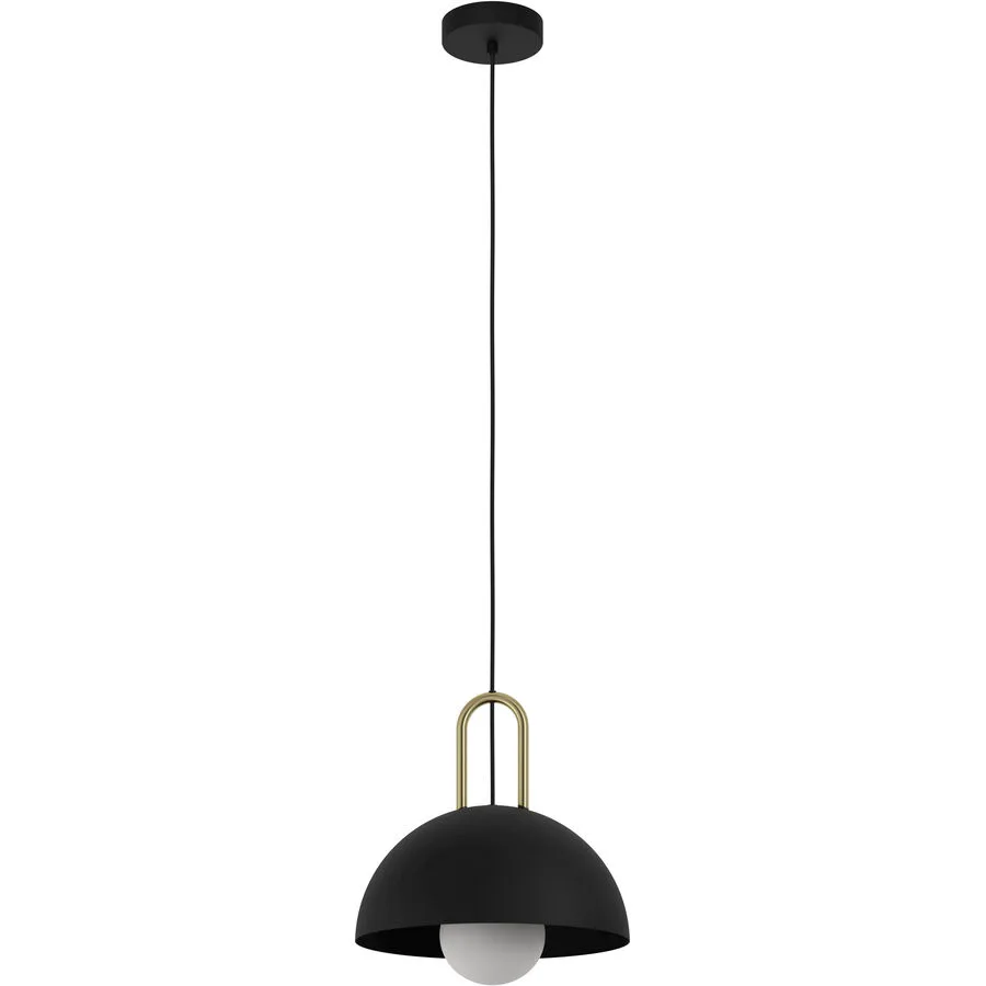 Eglo Pendellampe Calmanera Schwarz Stahl 110 cm - Farbe: Schwarz/Messing