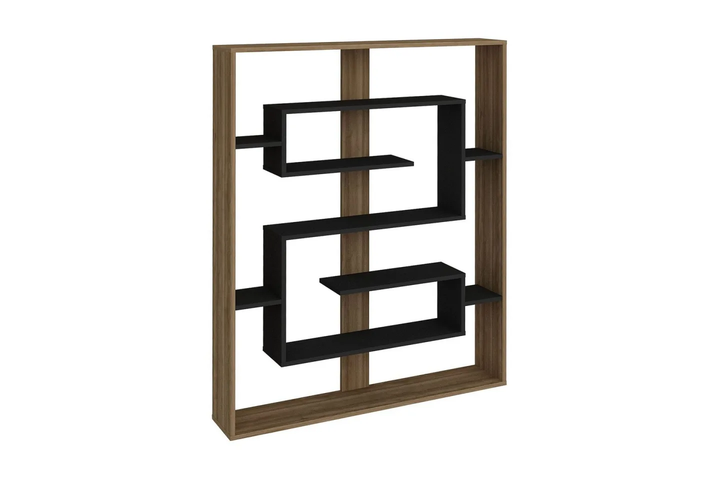 Caulside Bokhylla 120 cm - Valnöt|Svart