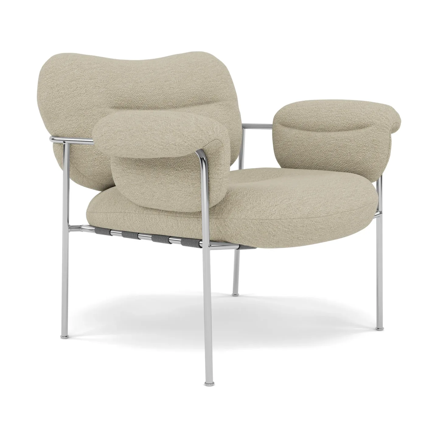 Fogia Bollo Sessel Barnum 2-teilig-polished stainless steel
