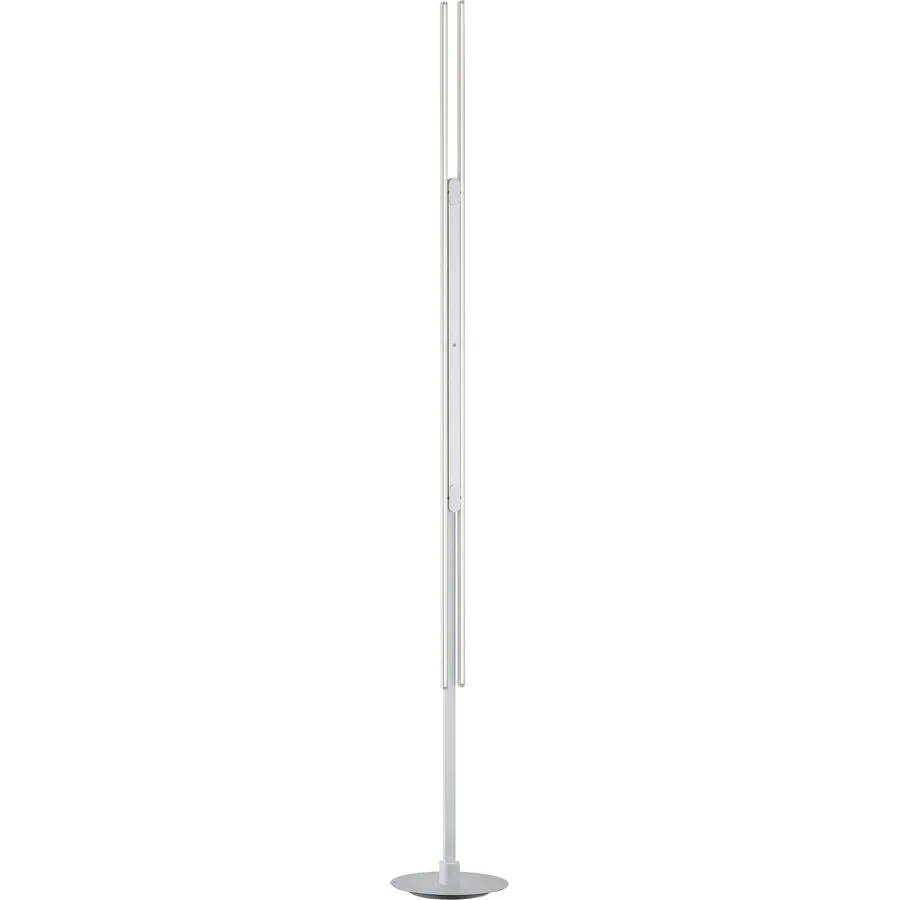 Designer-Stehlampe Bankamp Move aluminium eloxiert dimmbar H 210 cm - LED - Lichtfarbe: Extra warmweiss - LED Energiesparlampen