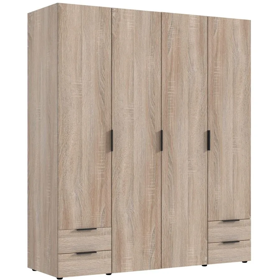 Kleiderschrank Modu eiche Holzwerkstoff B 160 cm