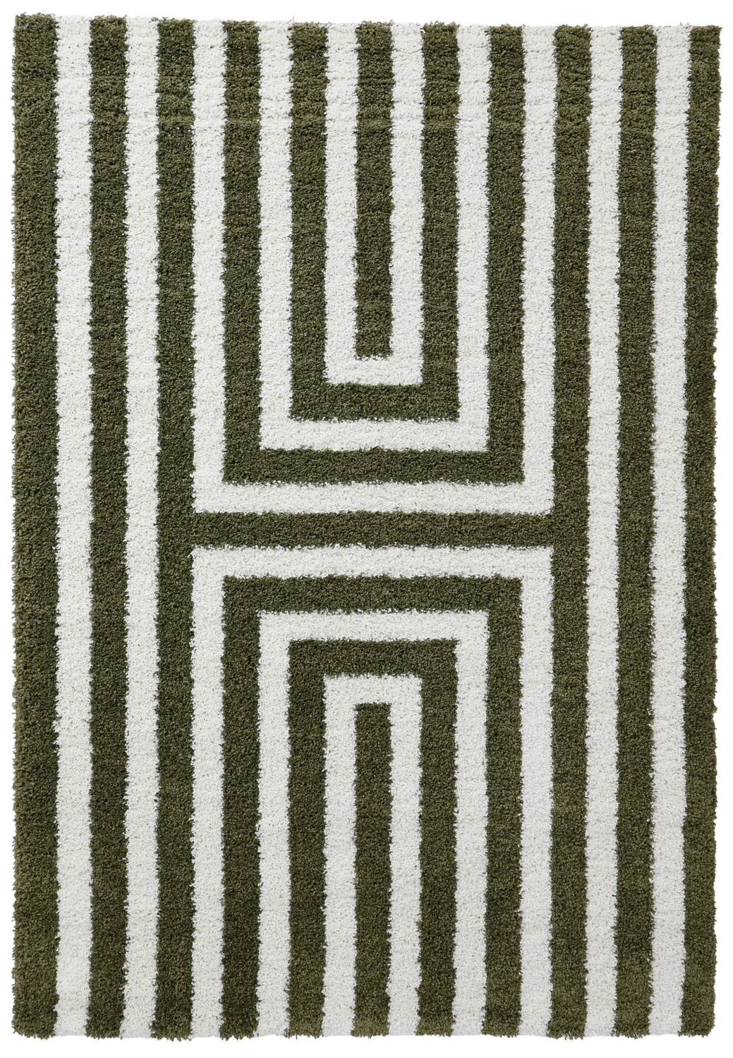 Ryetepper - Imilchil (hvit/grønn) (Størrelse: 200 x 290 cm)