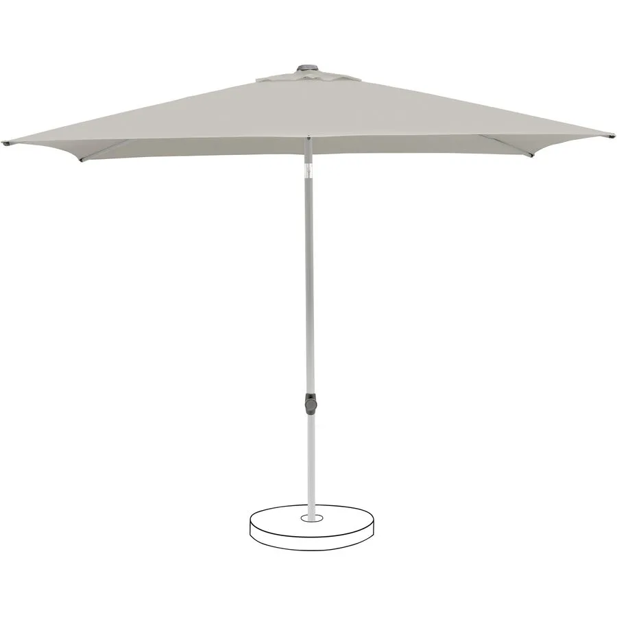 Suncomfort BY GLATZ Sonnenschirm Pop up Hellgrau Polyester B 200 cm - Material: Polyester Stoff, Metall