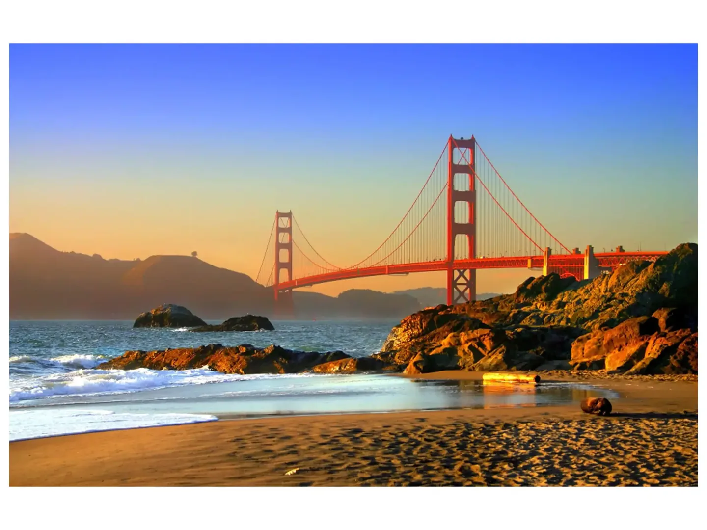 image LAND Digitaldruck auf Acrylglas Golden Gate | Schubiger Möbel