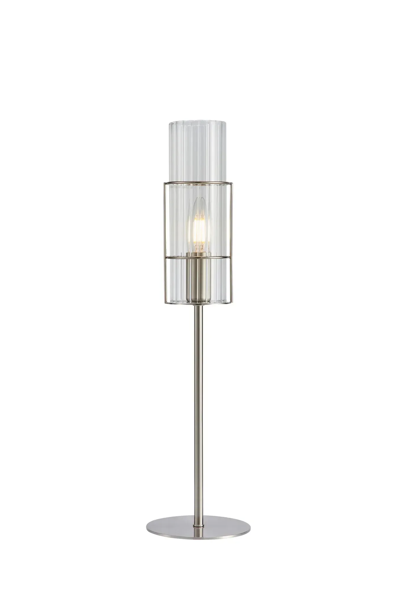 Tubo Tischlampe Nickel 50 cm
