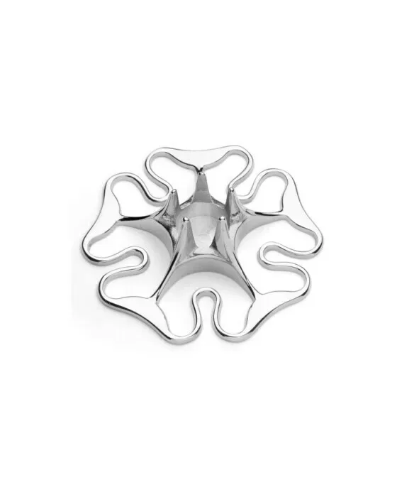 Rose Candlestick Silver