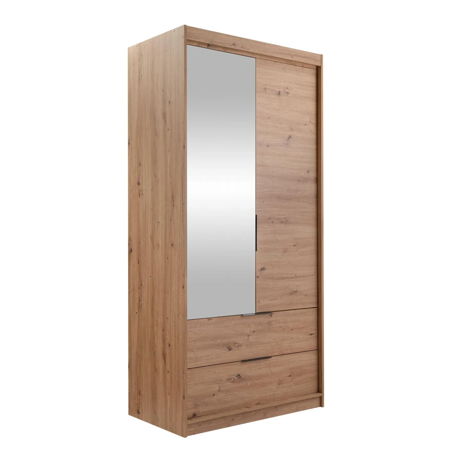 Elvyn Garderob med Spegel 103x213 cm - Brun