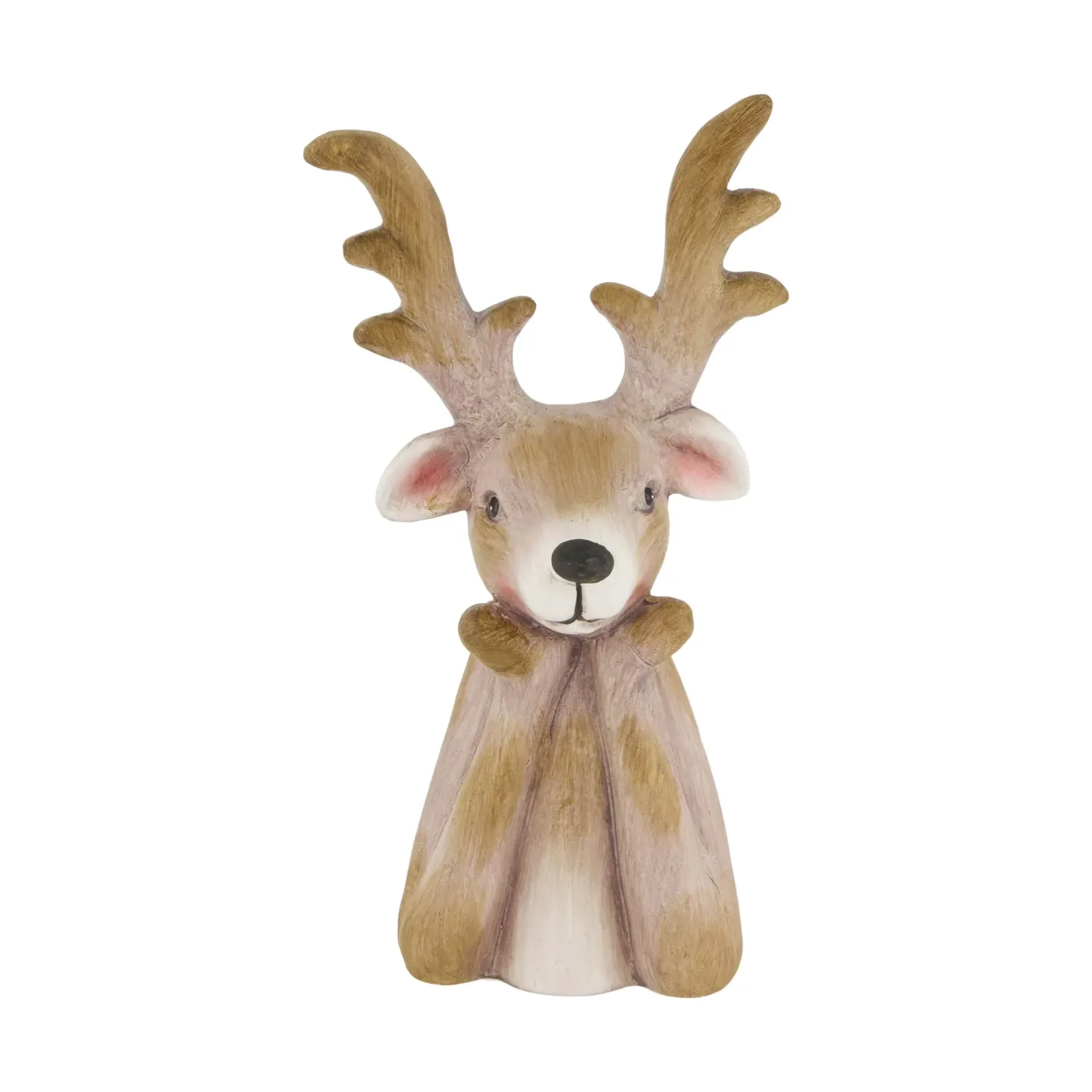 Decofinder Figur Rentier, Keramik, Hellbraun | Schubiger Möbel