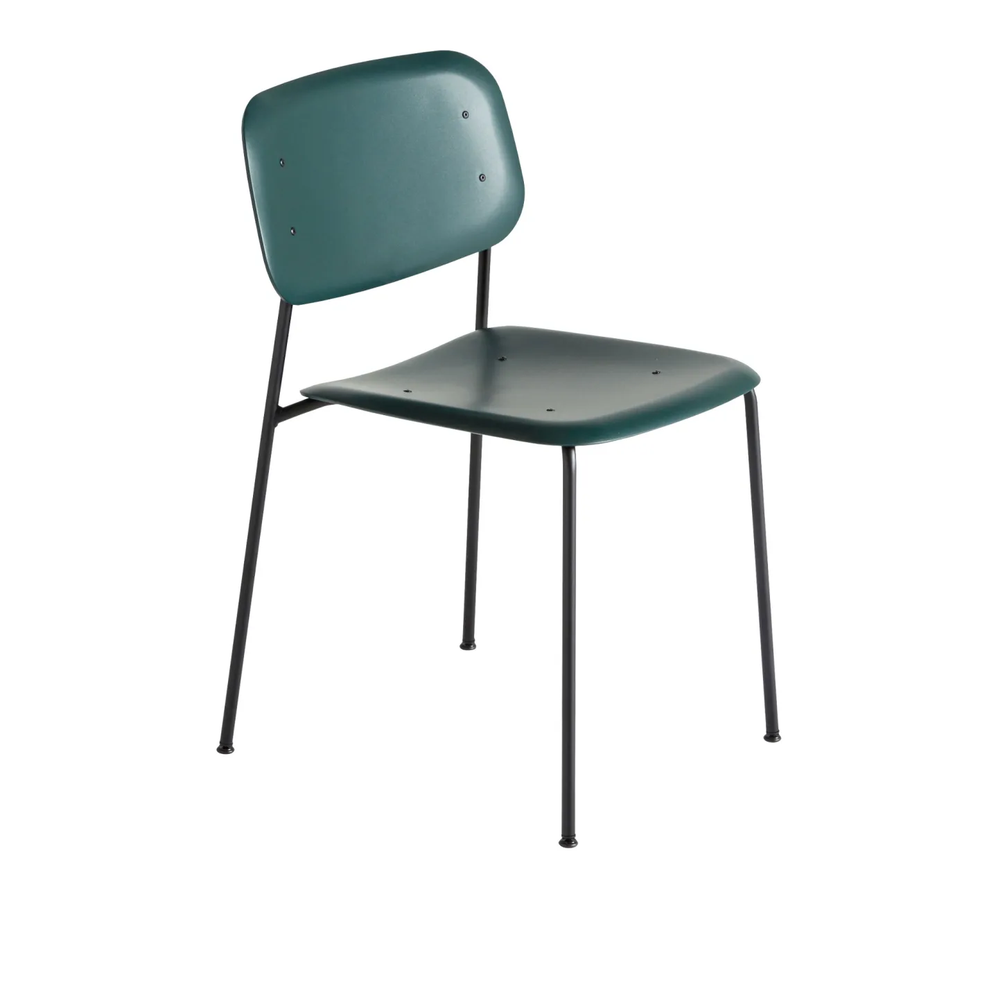 HAY - Soft Edge 45 - Black Base - Hunter - Matstolar - Iskos-Berlin - Grön - Metall/Plast