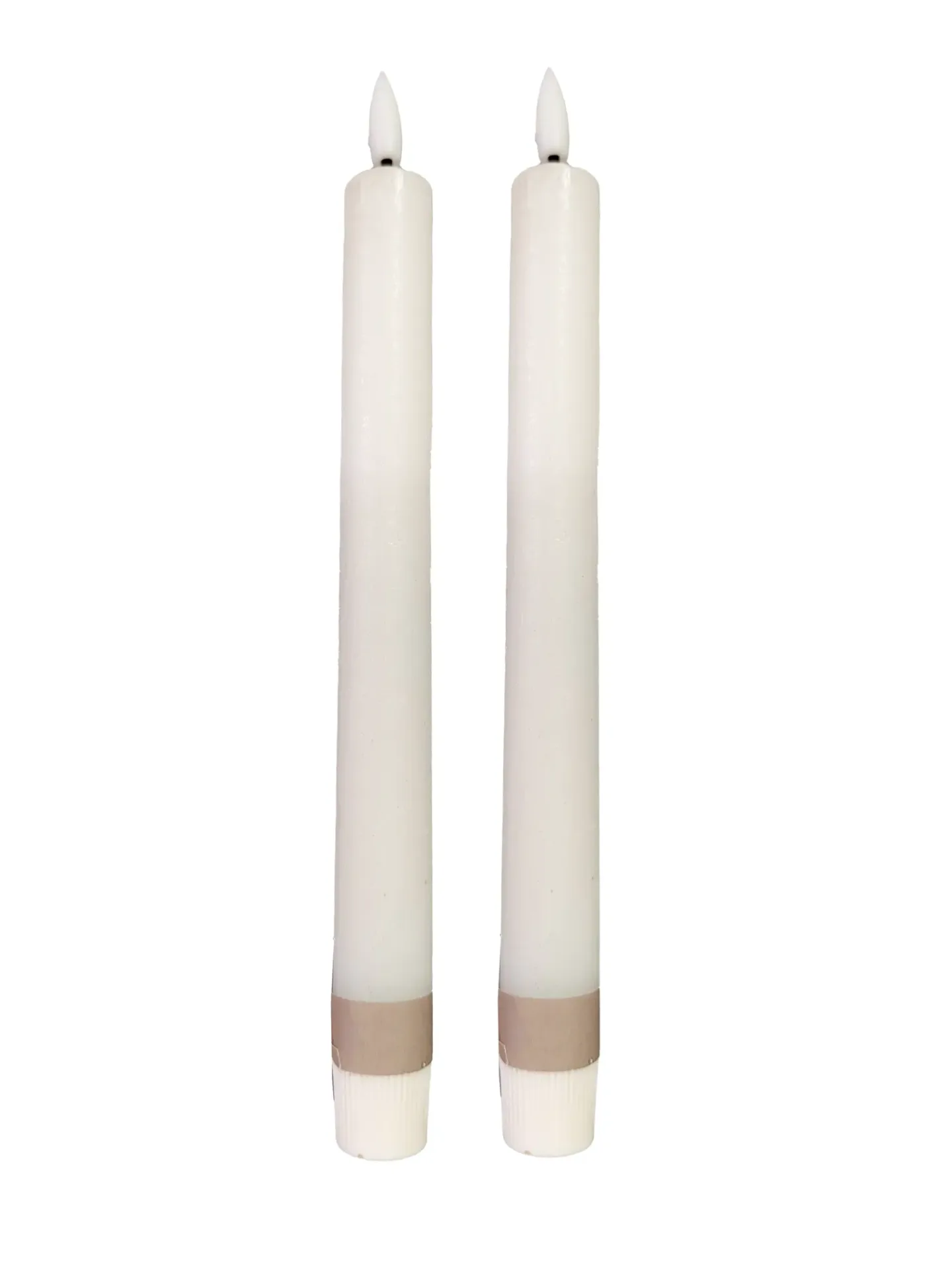 Decofinder LED-Stabkerze Chalet H: 24 cm Weiss | Schubiger Möbel