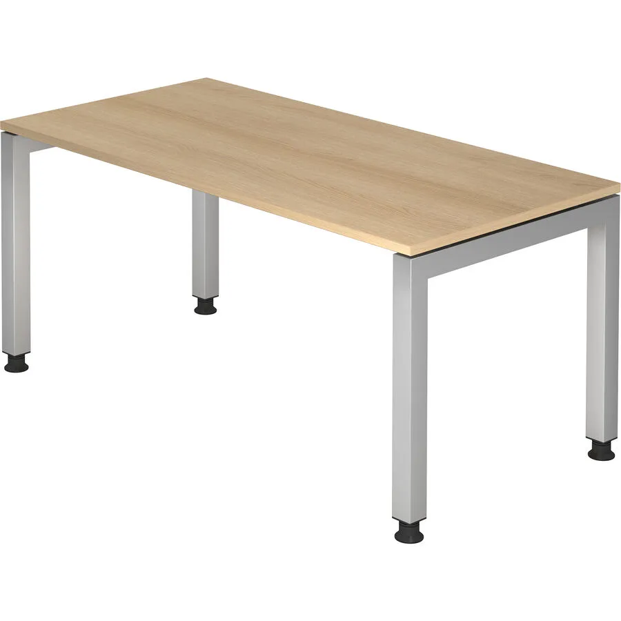 Schreibtisch Office eiche Holzwerkstoff Höhenverstellbar B 160 T 80 cm