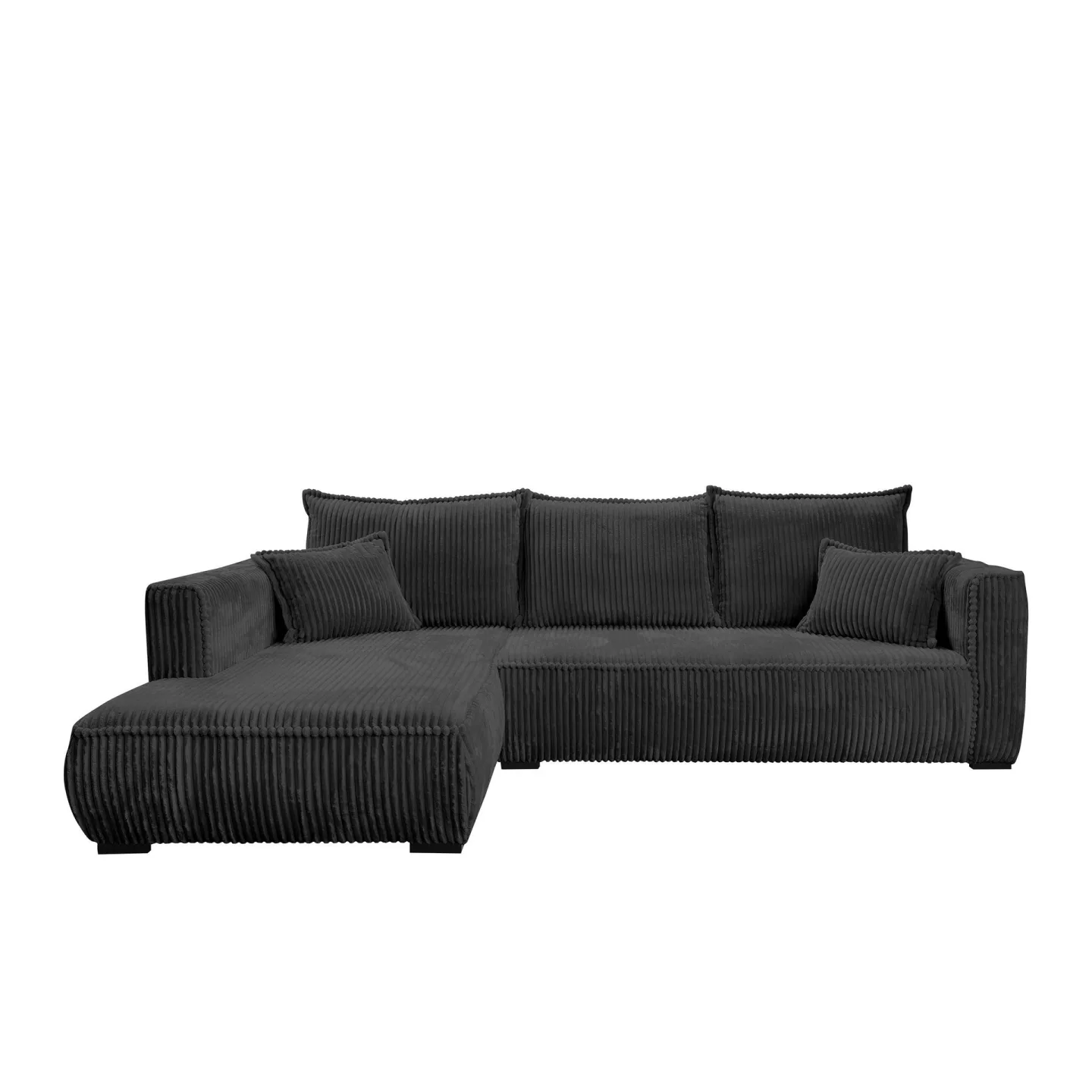Puente 4-sits Soffa med divan - svart